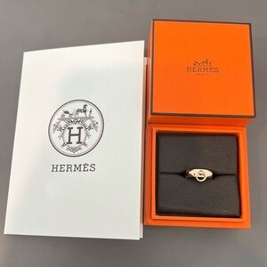 Hermes collier de chien rose gold 18k size 49